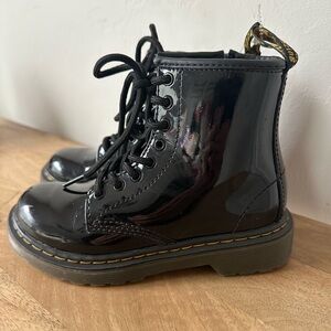Dr. Martens Shiny Black Lace-Up Boots